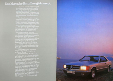 Mercedes-Benz 380 SEC - 500 SEC Modelprogram 1981 Carbrochure (10219)